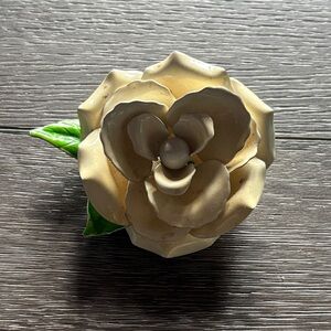 Elegant Cream Rose Accent Broach